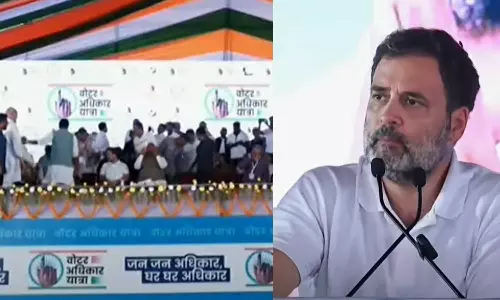 വോട്ടർ അധികാർ യാത്ര; ബിജെപി ജയിക്കുന്നത് കള്ളവോട്ട് കൊണ്ട്; രാഹുൽ ഗാന്ധി