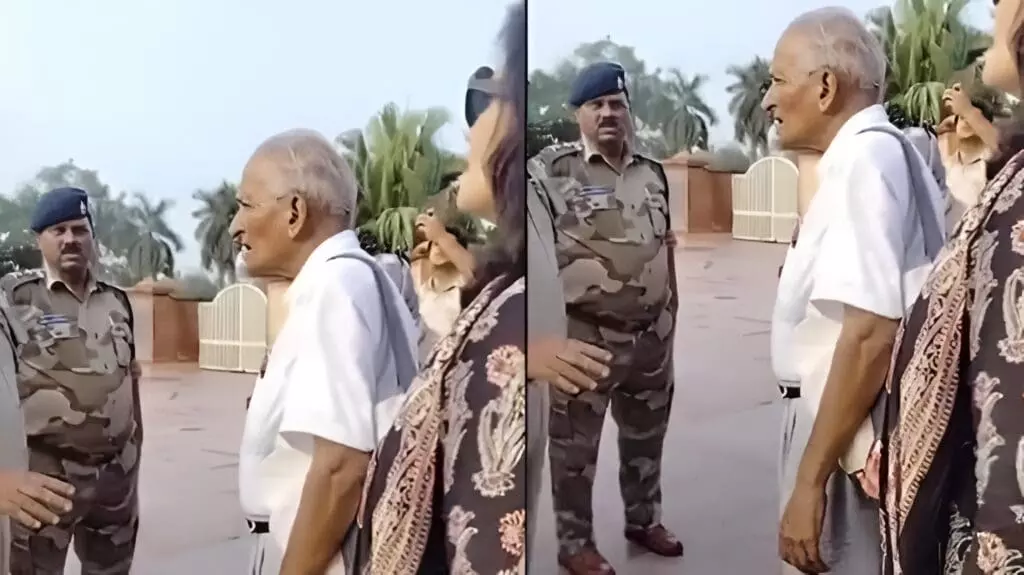 ഗസ്സ യുദ്ധത്തിനെതിരെ ഉപവസിച്ച 77-കാരനെ അധിക്ഷേപിച്ച് ഡല്‍ഹി പൊലീസ്; വൈറലായി പൊലീസുകാര്‍ തര്‍ക്കിക്കുന്ന വീഡിയോ