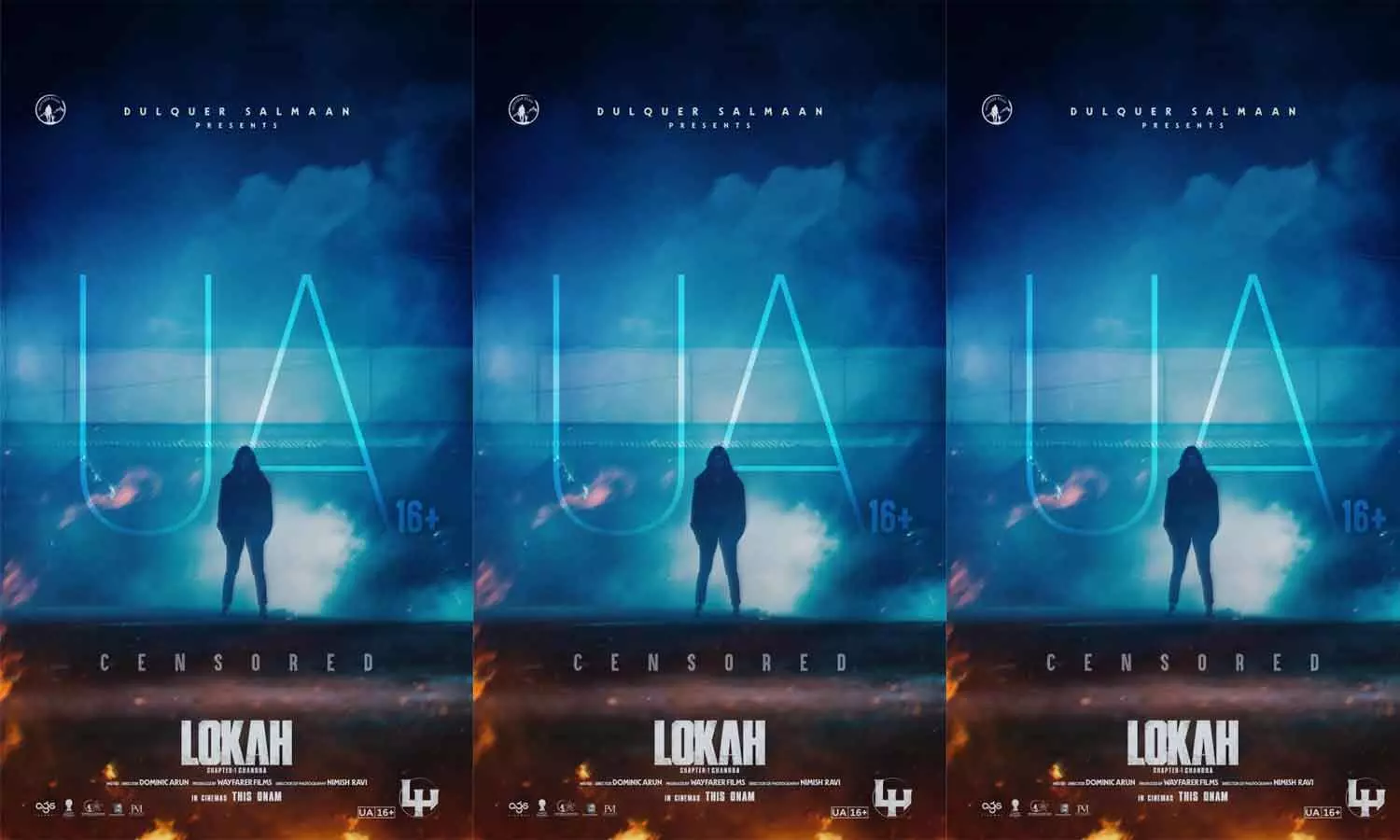 സെൻസറിങ് പൂർത്തിയായി; യു എ സർട്ടിഫിക്കറ്റുമായി വേഫെറർ ഫിലിംസിൻ്റെ ലോക - ചാപ്റ്റർ വൺ: ചന്ദ്ര ഓഗസ്റ്റ് 28 റിലീസ്