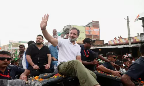 വോട്ടു കൊള്ളക്കെതിരായ രാഹുല്‍ ഗാന്ധിയുടെ വോട്ടര്‍ അധികാര്‍ യാത്ര ഏഴാം ദിവസത്തില്‍