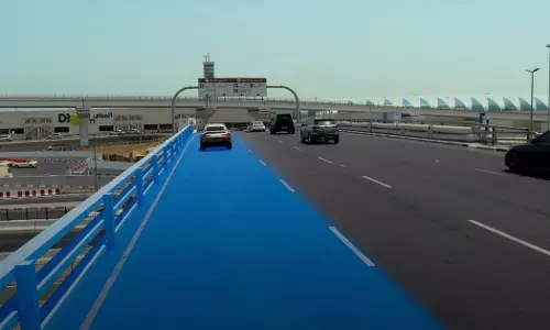 Dubai Airport is expanding the bridge to Terminal One