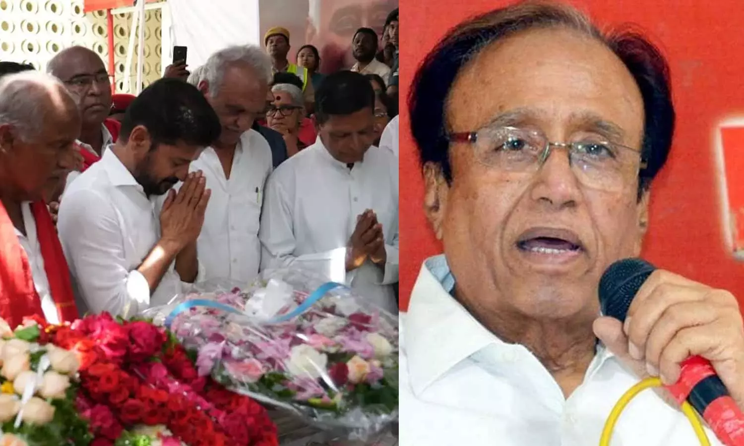 സിപിഐ നേതാവ് സുധാകർ റെഡ്ഡിക്ക് സ്‌മാരകം നിർമ്മിക്കുമെന്ന് തെലങ്കാന മുഖ്യമന്ത്രി രേവന്ത് റെഡ്ഡി