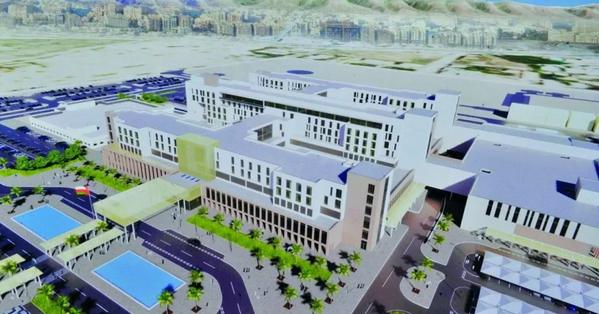 Construction of the new Sultan Qaboos Hospital in Salalah is 72% complete Construction of the new Sultan Qaboos Hospital in Salalah is 72% complete