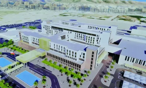 Construction of the new Sultan Qaboos Hospital in Salalah is 72% complete Construction of the new Sultan Qaboos Hospital in Salalah is 72% complete