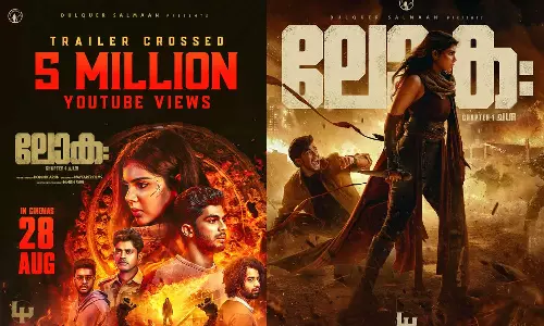 അഞ്ചു മില്യൺ കാഴ്ചക്കാരുമായി ലോക - ചാപ്റ്റർ വൺ: ചന്ദ്ര ട്രെയ്‌ലർ;ചിത്രം 28 ന് തിയേറ്ററുകളില്‍