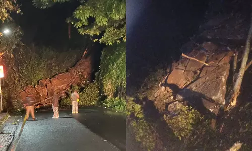 താമരശ്ശേരി ചുരം റോഡിലെ മണ്ണിടിച്ചിൽ; ഗതാഗതം പൂർണമായും നിരോധിച്ചു