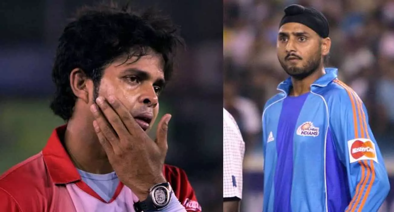 Sreesanth was shocked after being hit by Harbhajan, then burst into tears; That scene from 2008 is out - video Sreesanth was shocked after being hit by Harbhajan, then burst into tears; That scene from 2008 is out - video