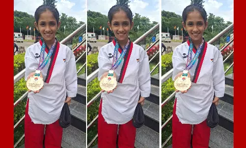 Aisha Samreen wins bronze at the National Taekwondo Championship
