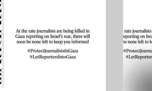 ഗസ്സയിൽ 23 മാസത്തിനിടെ കൊല്ലപ്പെട്ടത് 247 മാധ്യമപ്രവര്‍ത്തകര്‍; ഒന്നാം പേജ് ഒഴിച്ചിട്ട് പ്രതിഷേധവുമായി ബ്രിട്ടീഷ് പത്രം