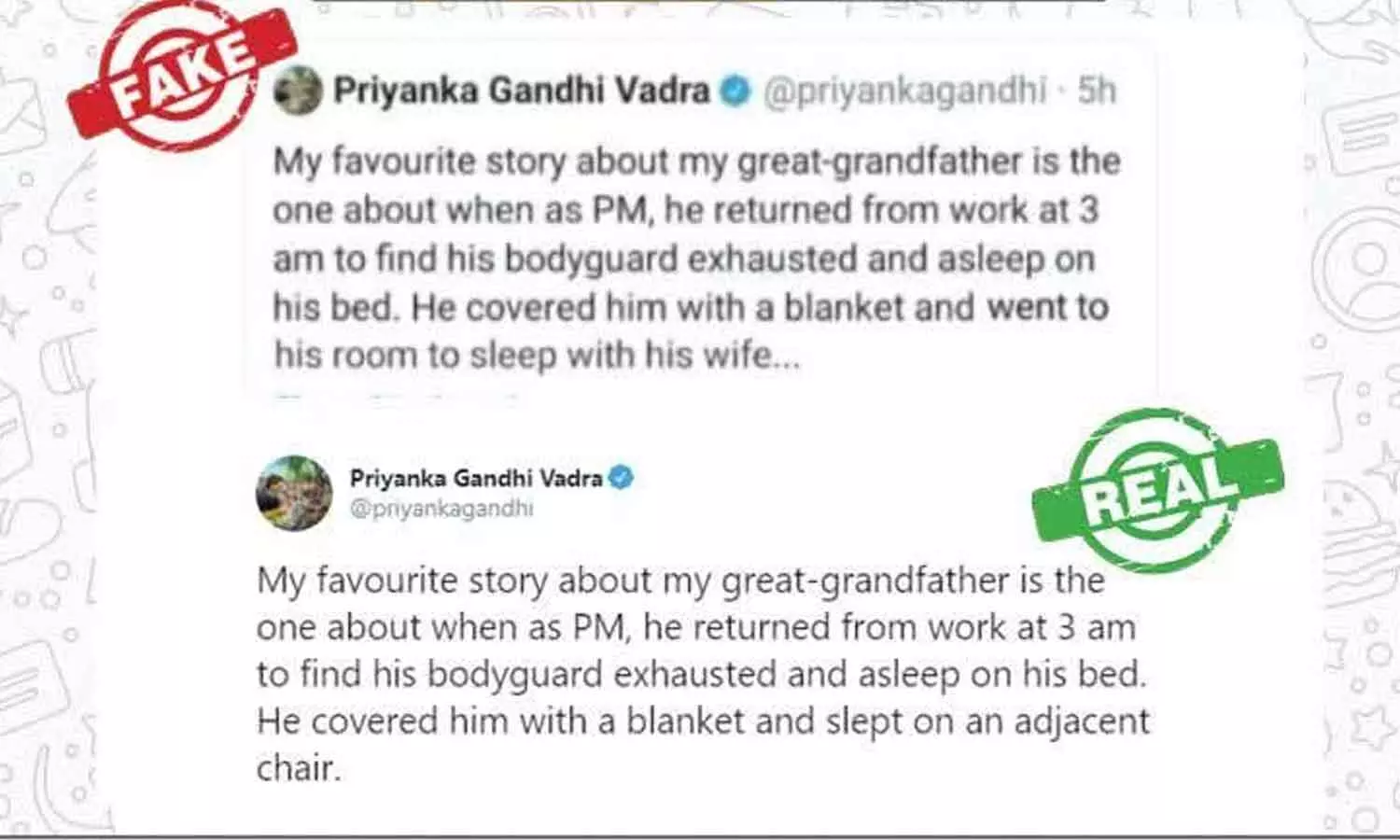 പ്രിയങ്കയുടെ പേരിൽ നെഹ്റുവിനെ അധിക്ഷേപിക്കുന്ന വ്യാജ എക്സ് പോസ്റ്റ് പങ്കുവെച്ച് എ.പി അബ്ദുല്ലക്കുട്ടി പ്രിയങ്കയുടെ പേരിൽ നെഹ്റുവിനെ അധിക്ഷേപിക്കുന്ന വ്യാജ എക്സ് പോസ്റ്റ് പങ്കുവെച്ച് എ.പി അബ്ദുല്ലക്കുട്ടി