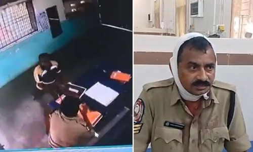 ചുറ്റികകൊണ്ട് വാര്‍ഡന്റെ തലക്കടിച്ചു, ആന്ധ്രയില്‍ രണ്ട് തടവുകാര്‍ ജയില്‍ ചാടി; ദൃശ്യങ്ങള്‍ പുറത്ത്