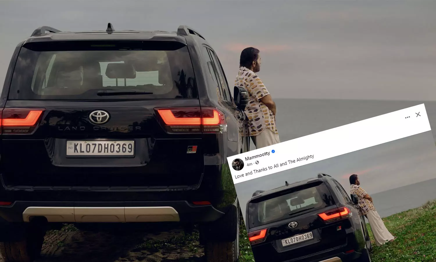 നിങ്ങൾക്കും ദൈവത്തിനും നന്ദി പിറന്നാൾ ദിനത്തിൽ മമ്മൂട്ടിയുടെ പോസ്റ്റ്