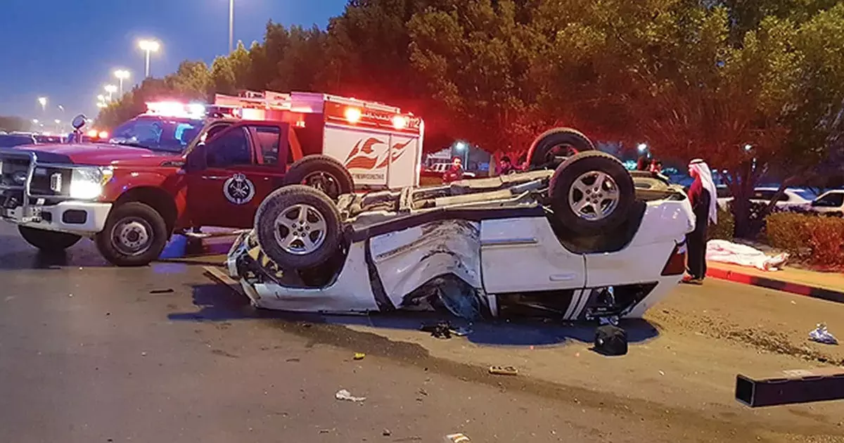 1,179 traffic accidents in Kuwait in one week; 180 people injured