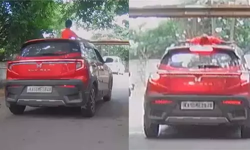 സണ്‍റൂഫിലൂടെ കാഴ്ച കണ്ട് യാത്ര; തല ഓവര്‍ഹെഡ് ബാരിയറില്‍ ഇടിച്ച് കുട്ടിക്ക് പരിക്ക്