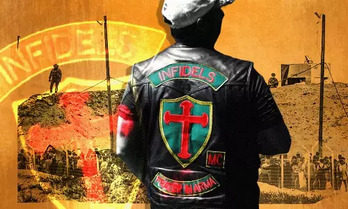 Anti-Islamic US biker gang members run security at deadly Gaza aid sites