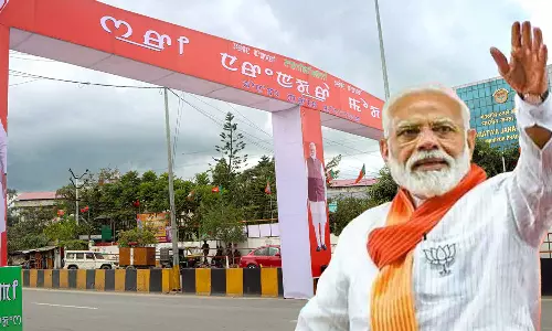 മണിപ്പൂരില്‍ കനത്തമഴ: പ്രധാനമന്ത്രിയുടെ ഹെലികോപ്ടര്‍ യാത്ര റദ്ദാക്കി