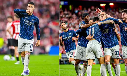 Martinelli scores a superb goal as Arsenal beat Arsenal 2-0 in Champions League