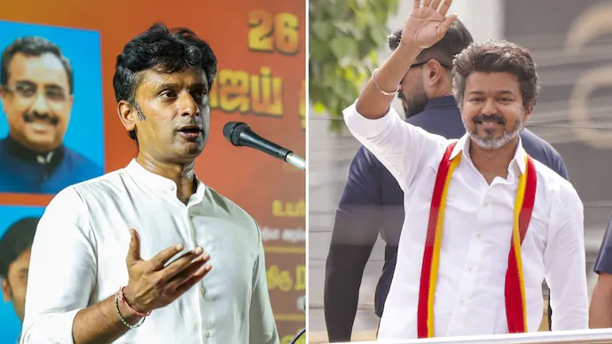 ഡീപ് സ്റ്റേറ്റിന്‍റെ നവജാത ശിശു,ടിവികെ പാര്‍ട്ടിക്ക് നക്സൽ മാനസികാവസ്ഥ; വിജയ് നെതിരെ ബിജെപി