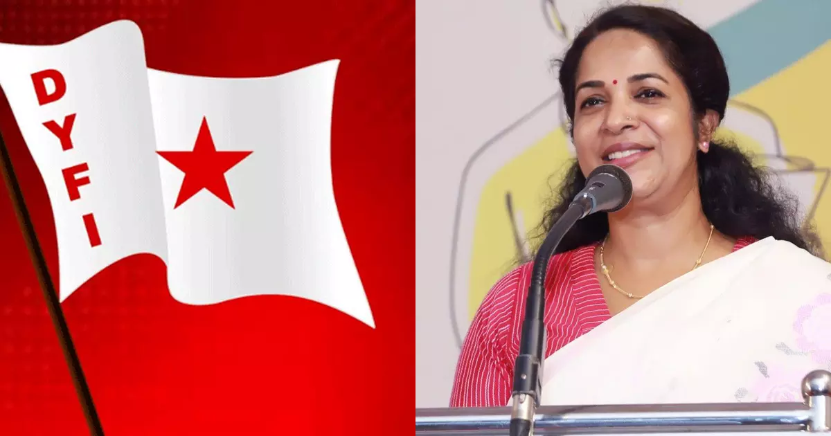 കെ.ജെ ഷൈനിനെതിരായ അപവാദ പ്രചരണവും സൈബർ ആക്രമണവും കോൺഗ്രസ് - യുഡിഎഫ് ലാബോറട്ടറിയിൽ ചുട്ടെടുത്തത്: ഡിവൈഎഫ്ഐ