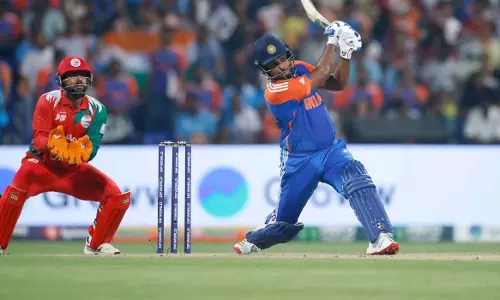 Sanju Samson hits half-century; Oman set 189-run target against India