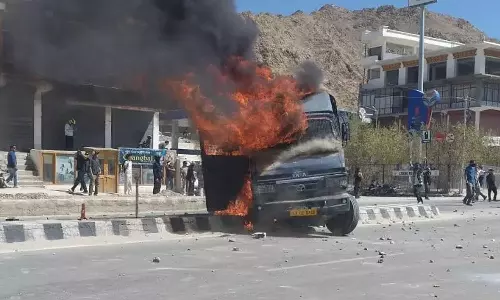 ലഡാക്കിൽ പ്രതിഷേധം കത്തുന്നു; നാല് പേർ കൊല്ലപ്പെട്ടു; നിരോധനാജ്ഞ