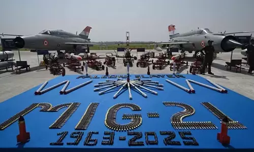 ഇന്ത്യൻ വ്യോമസേനയുടെ പോർമുഖം മിഗ്-21 ചരിത്രത്തിലേക്ക്; ഛണ്ഡിഗഡ് വ്യോമത്താവളത്തിൽ രാജകീയ യാത്രയയപ്പ്‌