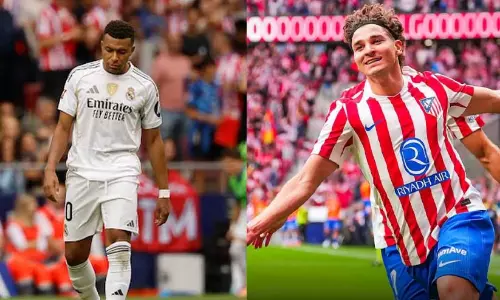 ഡെർബിയിൽ റയലിനെ അടിച്ചൊതുക്കി അത്ലറ്റികോ; ജൂലിയൻ അൽവാരസിന്‌ ഇരട്ടഗോൾ