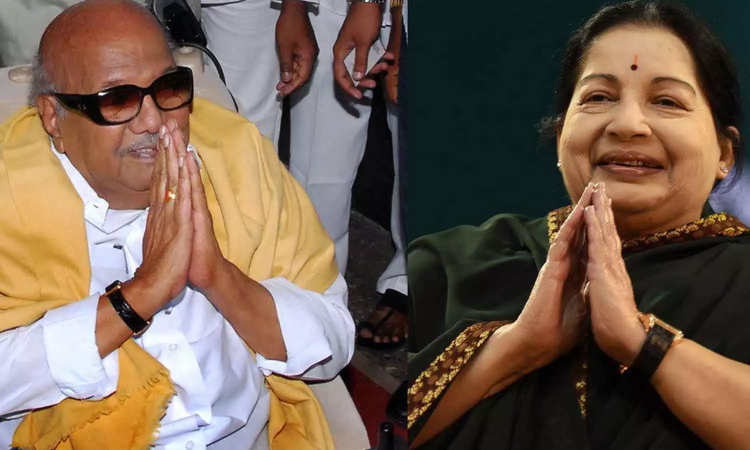 കരുണാനിധി-ജയലളിത Photo- PTI
