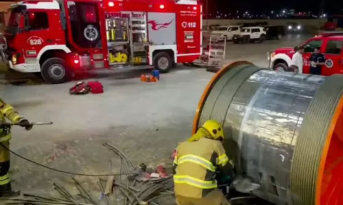 Liquor bottles on cable reels; Liquor smuggling busted in Kuwait