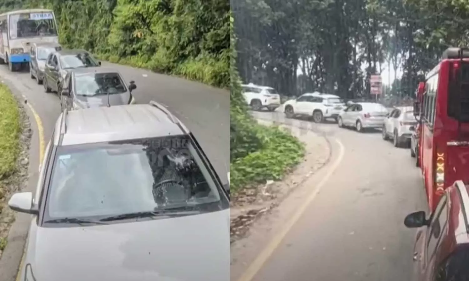 തുടര്‍ച്ചയായ അവധി; താമരശ്ശേരി ചുരത്തില്‍ വന്‍ ഗതാഗതക്കുരുക്ക്