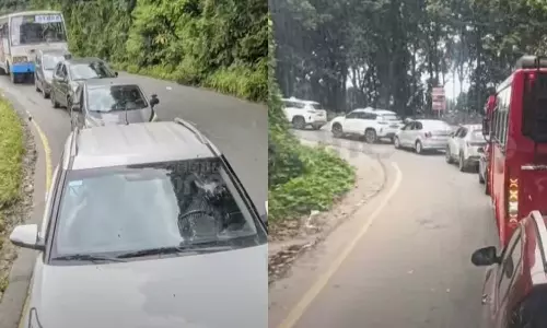 തുടര്‍ച്ചയായ അവധി; താമരശ്ശേരി ചുരത്തില്‍ വന്‍ ഗതാഗതക്കുരുക്ക്