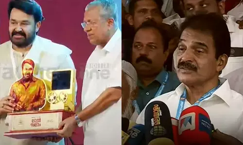 പിന്നിൽ രാഷ്ട്രീയ ലക്ഷ്യമുണ്ട്; മോഹൻലാലിനെ ആദരിക്കുന്ന വേദിയിലെ എം.വി ഗോവിന്ദന്റെ സാന്നിധ്യത്തിൽ വിമർശനവുമായി കെ.സി വേണുഗോപാൽ പിന്നിൽ രാഷ്ട്രീയ ലക്ഷ്യമുണ്ട്; മോഹൻലാലിനെ ആദരിക്കുന്ന വേദിയിലെ എം.വി ഗോവിന്ദന്റെ സാന്നിധ്യത്തിൽ വിമർശനവുമായി കെ.സി വേണുഗോപാൽ