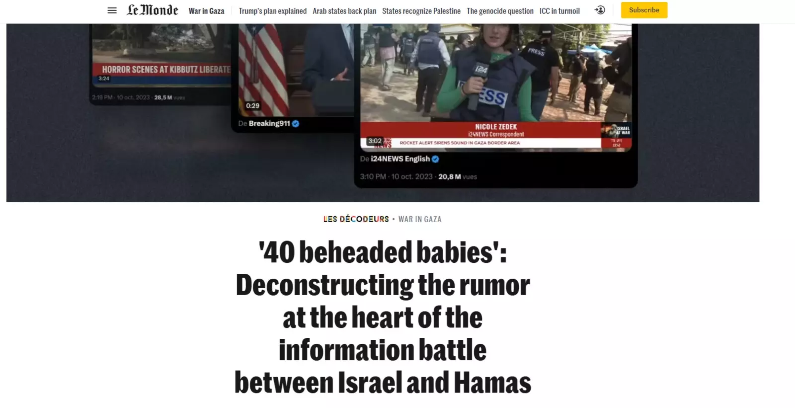 ലെ മോണ്ടെ റിപ്പോർട്ട് | Photo: Le monde