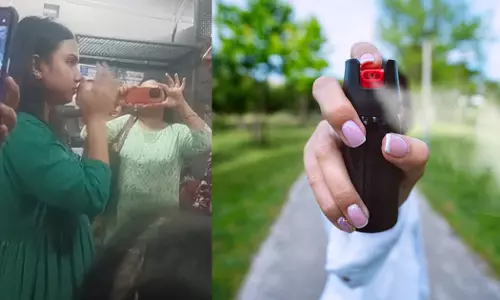 ട്രെയിനിൽ സീറ്റ് കിട്ടാത്തതിനെ തുടർന്ന് പെപ്പർ സ്പ്രേ പ്രയോഗം; യുവതിയെ പിടികൂടി യാത്രക്കാർ, വീഡിയോ