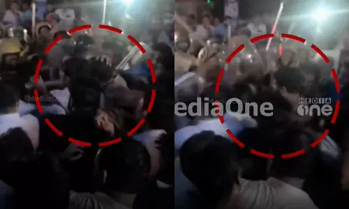 Police claim false The Footage of they beating Shafi Parambil MP with lathi