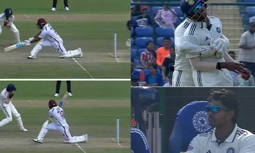 What a catch; Fans are amazed by Sai Sudarshans catch that got the West Indies player out - Video What a catch; Fans are amazed by Sai Sudarshans catch that got the West Indies player out - Video