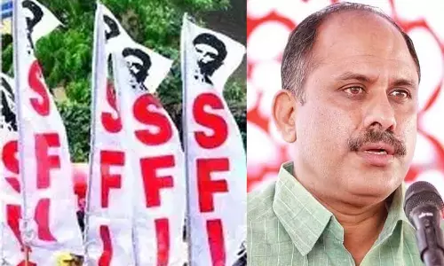 പി.എസ് സുപാലിനെതിരെ പുനലൂരിൽ എസ്എഫ്ഐ-ഡിവൈഎഫ്ഐ പ്രതിഷേധം