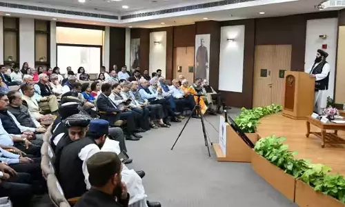 ആര്‍എസ്എസ് പോഷകസംഘടനയുടെ പരിപാടിയില്‍ പങ്കെടുത്ത് താലിബാന്‍ വിദേശകാര്യ മന്ത്രി