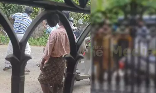 കൊല്ലത്ത് ഭാര്യയെ ഭർത്താവ് കുത്തി പരിക്കേൽപ്പിച്ചു; ദൃശ്യങ്ങൾ പുറത്ത്