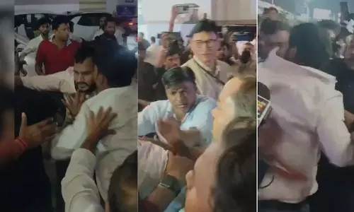 സീറ്റ് വിഭജനത്തിൽ അഴിമതി; പട്ന വിമാനത്താവളത്തിൽ കോൺഗ്രസ് നേതാക്കളും പ്രവർത്തകരും തമ്മിൽ സംഘർഷം