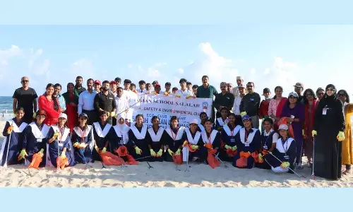 ഇന്ത്യൻ സ്‌കൂൾ സലാല ദോഫാർ മുനിസിപ്പാലിറ്റിയുമായി ചേർന്ന് ബീച്ച് ശുചീകരണം നടത്തി