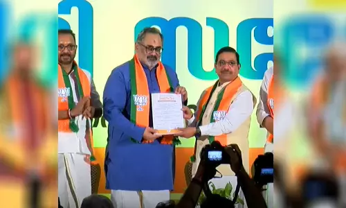 ക്രെഡിറ്റ് രാജീവ് ചന്ദ്രശേഖർ ഏറ്റെടുക്കുന്നു ; കേന്ദ്ര പദ്ധതികളുടെ പിതൃത്വത്തെ ചൊല്ലി ബിജെപിയിൽ തർക്കം