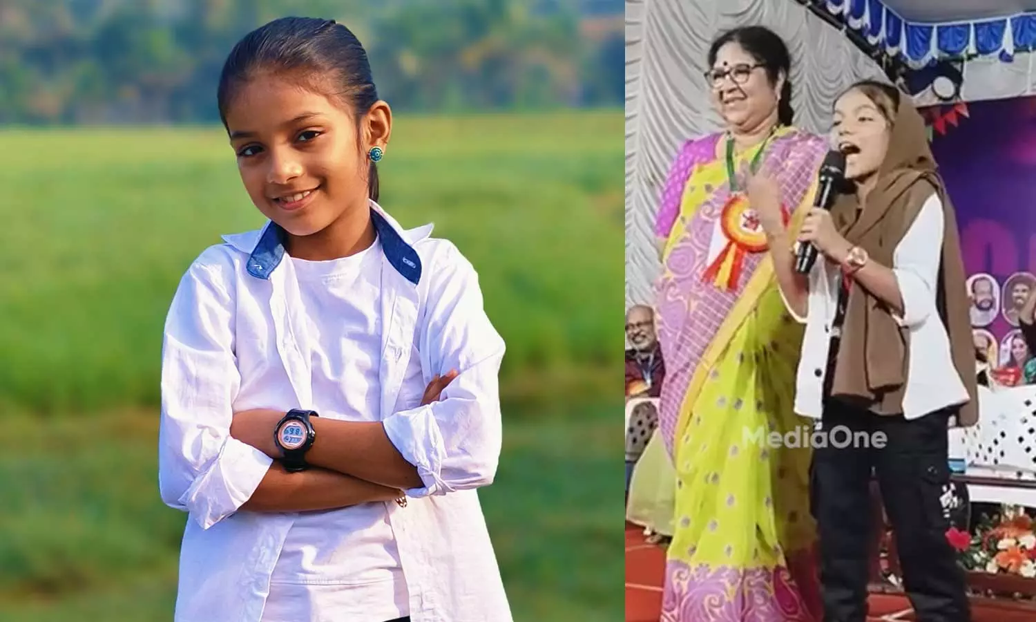 ‘ഈ തട്ടമിട്ട എന്നെ കാണുമ്പോൾ പേടി തോന്നുന്നുണ്ടോ ? ഉ​ണ്ടെങ്കിൽ അതു നമ്മുടെ കാഴ്ചയുടേതല്ല, കാഴ്ചപ്പാടി​ന്റെ പ്രശ്നമാണ്’ ചർച്ചയായി നാലാംക്ലാസുകാരിയുടെ പ്രസംഗം