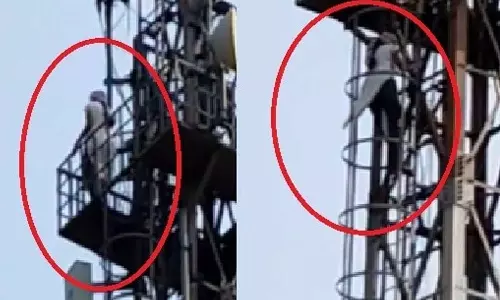 വീട് വൃത്തിയാക്കാത്തതിന് അമ്മ വഴക്കുപറഞ്ഞു; മൊബൈൽ ടവറിന് മുകളിൽ കയറി യുവതിയുടെ ആത്മഹത്യാഭീഷണി