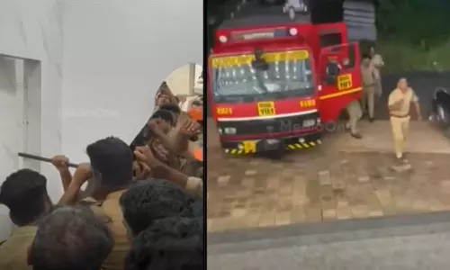 വടകരയിൽ ടെക്സ്റ്റെയിൽസിലെ ഡ്രസിംഗ് റൂമിൽ മൂന്നു വയസുകാരന്‍ കുടുങ്ങി; വാതില്‍ പൊളിച്ച് രക്ഷപ്പെടുത്തി ഫയര്‍ഫോഴ്സ്
