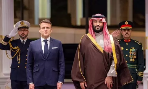 Saudi Crown Prince, French President Discuss Situation in Gaza