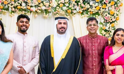 Bahrain, royal family member visits Malayali businessmans home for Diwali celebrations Bahrain, royal family member visits Malayali businessmans home for Diwali celebrations
