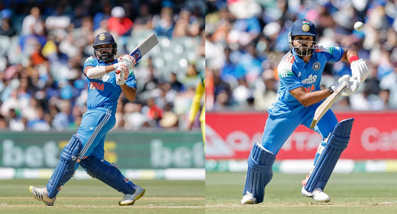 ​ആസ്‌ട്രേലിയക്കെതിരെ ഇന്ത്യക്ക് മികച്ച ടോട്ടൽ; രോഹിത്തിനും ശ്രേയസിനും അർദ്ധ ശതകം