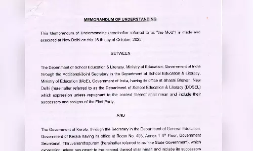 പിഎം ശ്രീ പദ്ധതിയിൽ ഒപ്പുവച്ചത് ഒക്ടോബർ 16ന്; മുന്നണിയും സിപിഎമ്മും ഇരുട്ടിൽ