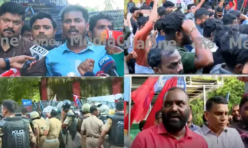 AISF-AIYF march to Education Ministers office against PM Shri Scheme